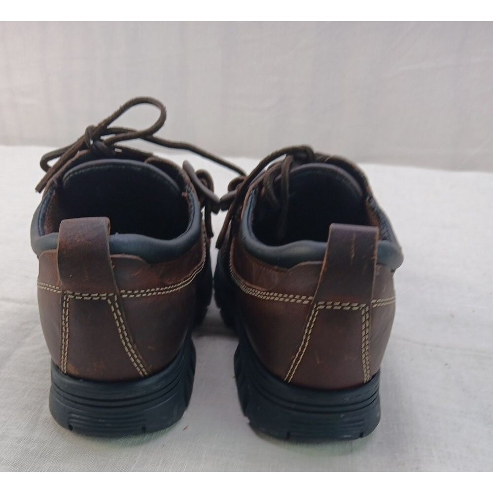 Hunt Club Women’s Size 6.5M Brown Leather Mary Jane Monk Strap Lace-Up Shoes New - Picture 4 of 7